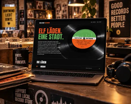 Website Vinylstadt Dortmund