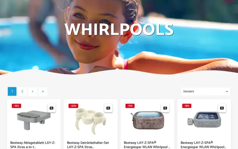 Screenshot des Shops Poolpirat